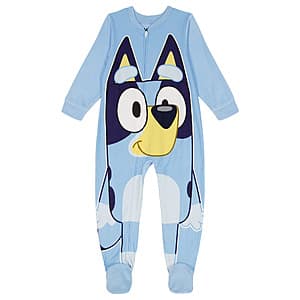 Toddler One Piece Plush Sleeper Footed Pajamas (Various Styles) $5