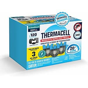 Thermacell E-ZoneGuard Mosquito Repellent Refill: 240-Hour $73.15, 120-Hour $37.65 w/ S&S + Free S&H
