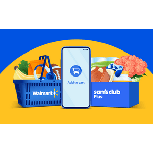 Walmart+ and Sam's Club Plus membership card or promotional bundle image.