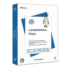 10-Ream 8.5" x 11" Hammermill Copy Plus Printer Paper $40 + Free S&H