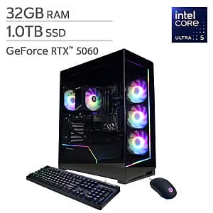 Costco: CyberPowerPC Gamer Xtreme Desktop: Intel Ultra 5 225F, 32GB RAM, RTX 5060 $1100 + $14.99 S&H