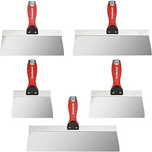 5-Pc Goldblatt Stainless Steel Taping Knife Tool Set (6'', 8", 10'', 12", & 14'') $23.05 + Free Shipping