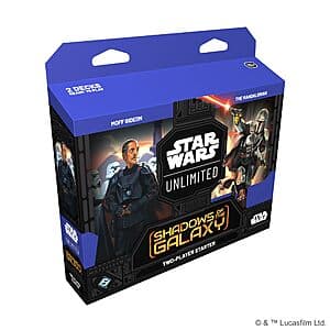 Asmodee Star Wars: Unlimited - Shadows of the Galaxy 2-Player Card Game $14.95