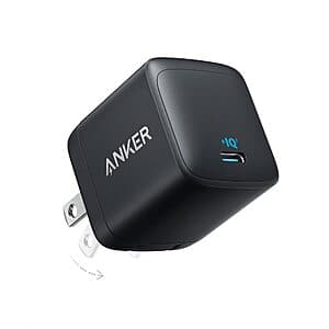 Anker 313 Ace 45W USB Type-C Fast Charging Adapter w/ Foldable Prongs $16