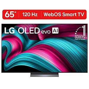 65" LG C5 OLED evo AI 4K Smart TV (2025) $1097 + Free S/H