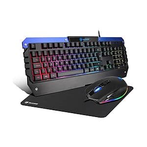 SADES Battle Ram Gaming Keyboard w/ Mouse & Mouse Pad $18 + Free Shipping w/ Prime