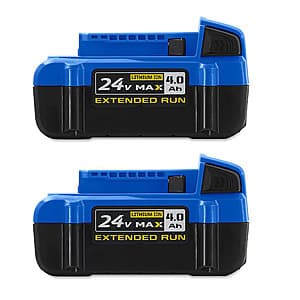 Select Lowe's Stores: 2pk Kobalt 24V 4Ah Li-Ion Batteries $59 + Free S&H