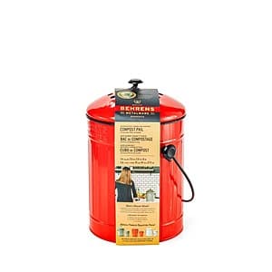 1.5-Gallon Behrens Galvanized Steel Compost Pail (Red) $10 + Free Shipping