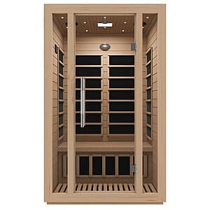 SteamSpa 2-Person Hemlock Fir Wood Infrared Sauna (76.7" x 46.5" x 40.5") $1500 + Free S&H