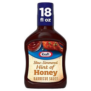 Select Accounts: 18-Oz Kraft Hint of Honey Slow-Simmered Barbecue BBQ Sauce $1.20 w/ Subscribe & Save