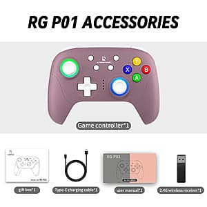 Anbernic RG P01 Wireless Game Controller w/ Hall Effect Sticks & Triggers (2 Colors) $17 + Free Shipping