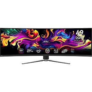 Sam's Club Members: 49" MSI DQHD 5120x1440 144Hz Curved OLED Gaming Monitor $599 + Free Shipping w/ Plus