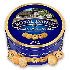24-Oz Royal Dansk Danish Butter Cookies $5.40 w/ Subscribe & Save