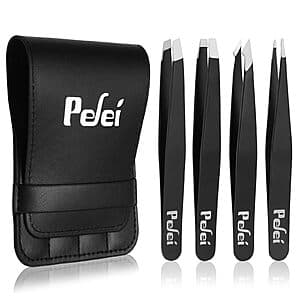 4-Count Pefei Tweezers Set $4