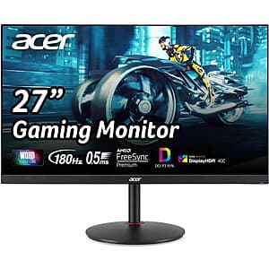 Certified Refurbished: 27" Acer Nitro 2560x1440 WQHD 180Hz 1ms IPS Monitor $110 + Free Shipping