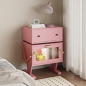 20.7" x 15" RoyalCraft Robot Nightstand w/ Rotating Drawer & LED Lights (3 Colors) from $61.05 + Free Shipping