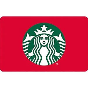 $50 Starbucks eGift Card (Email Delivery) $45