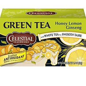 6-pk 20-ct Celestial Seasonings Green Tea (Honey Lemon Ginseng) $6.15