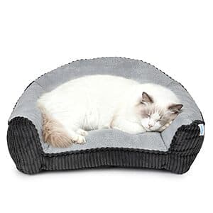 Zakapaws Faux Rabbit Fur Small Pet Sofa (various sizes) from $8.50