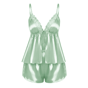 Ekouaer Women's Satin Bow Tie Camisole & Shorts Pajama Set (Various) $8