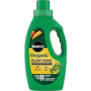 32-Oz Miracle-Gro Organic Liquid Fertilizer Plant Food $6.65 w/ S&S