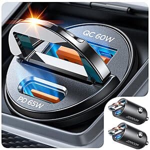 Prime Members: 2-Pk JOYROOM 2-Port up to 125W Car Charger $11 + Free S&H