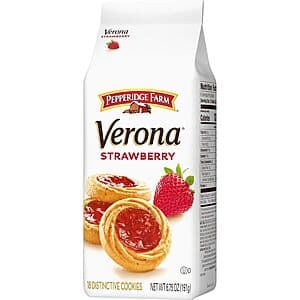 6.75-Oz Pepperidge Farm Verona Thumbprint Cookies (Strawberry) $2 w/ Subscribe & Save