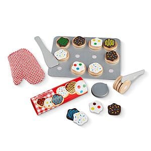 28-Piece Melissa & Doug Slice & Bake Cookies Wooden Play Food Set w/ Toppings $9.80