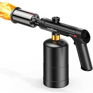 Prime Members: ThermoMaven Propane Blow Torch with One-Touch Max Fire (Black) $23.90 + Free Shipping