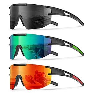 KALIYADI men's polarized sports sunglasses in various color options.