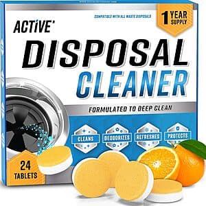 Select Accts: 24-Count ACTIVE Garbage Disposal Cleaner & Deodorizer Tablets $12.70 w/ S&S