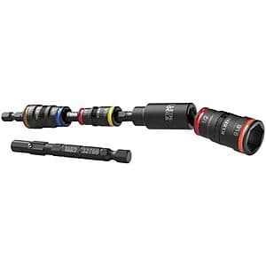 6-pc Klein Tools 32984 SAE Impact Socket Set w/ Swivel Adapter $23
