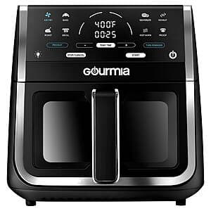 8-qt Gourmia Digital Window Air Fryer w/ 8 One-Touch Cooking Functions (Black) $38 + Free Shipping