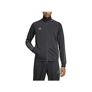 adidas Men's Sereno AEROREADY Cut 3-Stripes Slim Track Jacket (Black/Grey) $13 + Free Shipping w/ Amazon Prime