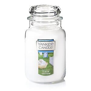 22-Oz Yankee Candle Large Jar Candle (Clean Cotton) $11 w/ Subscribe & Save