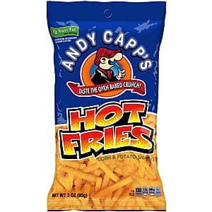 Select Accounts: 7-Pk 3-Oz Andy Capp's Hot Fries $6 w/ S&S
