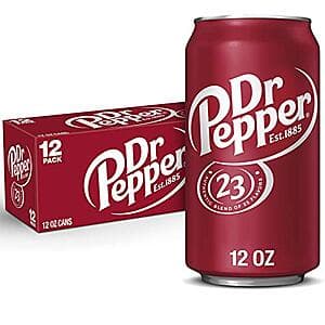12-Pk 12-Oz Dr Pepper Soda 3 for $14.75 w/ S&S