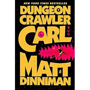 Dungeon Crawler Carl Series hardcover books displayed together, showing multiple volumes from the series.