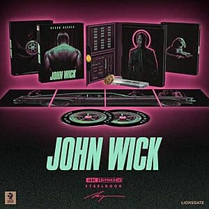 John Wick 10th Anniversary Titans of Cult SteelBook (4K UHD + Blu-ray + Digital) $33.20