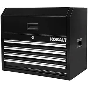 Kobalt 26" x 22" 4-Drawer Steel Tool Chest (Black) $129 & More + Free Store Pickup