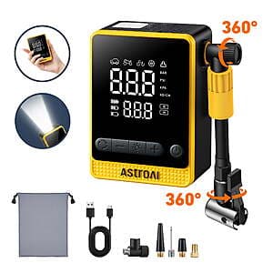 AstroAI L10 Air 150 PSI Cordless Tire Inflator Portable Air Compressor $15