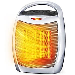 Electactic Portable Ceramic Space Heater w/Thermostat $4