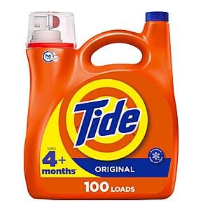 132oz Tide Liquid Laundry Detergents (Various) 4 for $45.75 after $15 Rebate w/ Subscribe & Save + Free Shipping