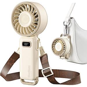 Prime: 3600mAh Diveblues 4-in-1 USB-C Rechargeable Handheld Portable Turbo Fan $10.90 + Free S&H