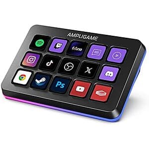 Fifine AmpliGame Stream Controller w/ 15 Macro Keys $55.25 + Free S&H