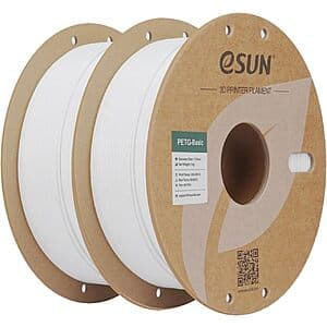 2-Pack 1KG eSUN PETG Basic 1.75mm 3D Printer Filament Spool (various) from $17