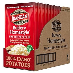 12-Pk 4-Oz Idahoan Buttery Homestyle Mashed Potatoes $7.70