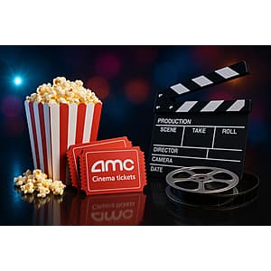 AMC Theatres Movie Experience For 2: 2x AMC Movie Tickets & Regular Size Popcorn from $16.80