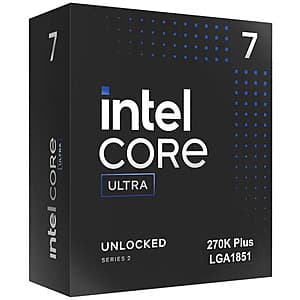 Intel Ultra 7 270K Plus Processor + ASRock Pro 850W PSU + 3-pk Super Flower Fan $317 + Free S&H