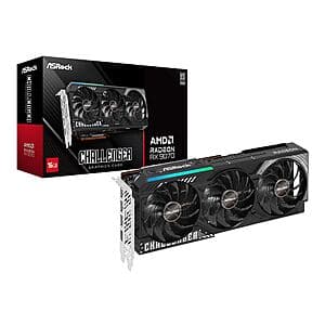 ASRock AMD Radeon RX 9070 Challenger Triple Fan 16GB GDDR6 PCIe 5.0 Graphics Card $500 + Free Store Pickup